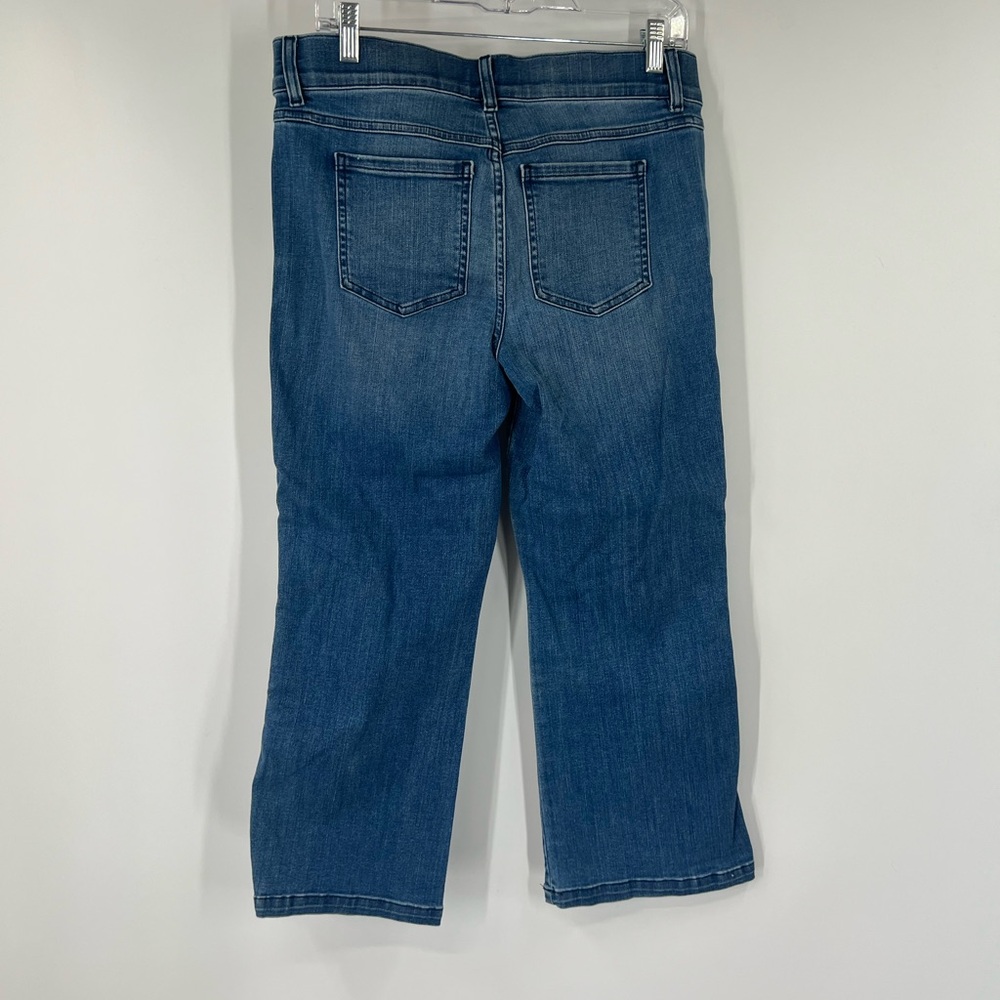 SPANX Denim Cropped Kick Flare Jeans Vintage Indigo 20541Q - Picture 5 of 8